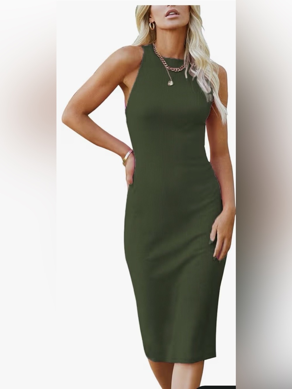 Prettygarden Bodycon Dress in army green